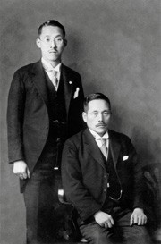 Makiguchi (right) and Toda (left), 1930